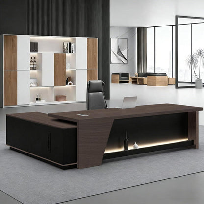 Moderner L-förmiger Schreibtisch mit Stauraum – Großzügiger Bürotisch für Büro & Homeoffice