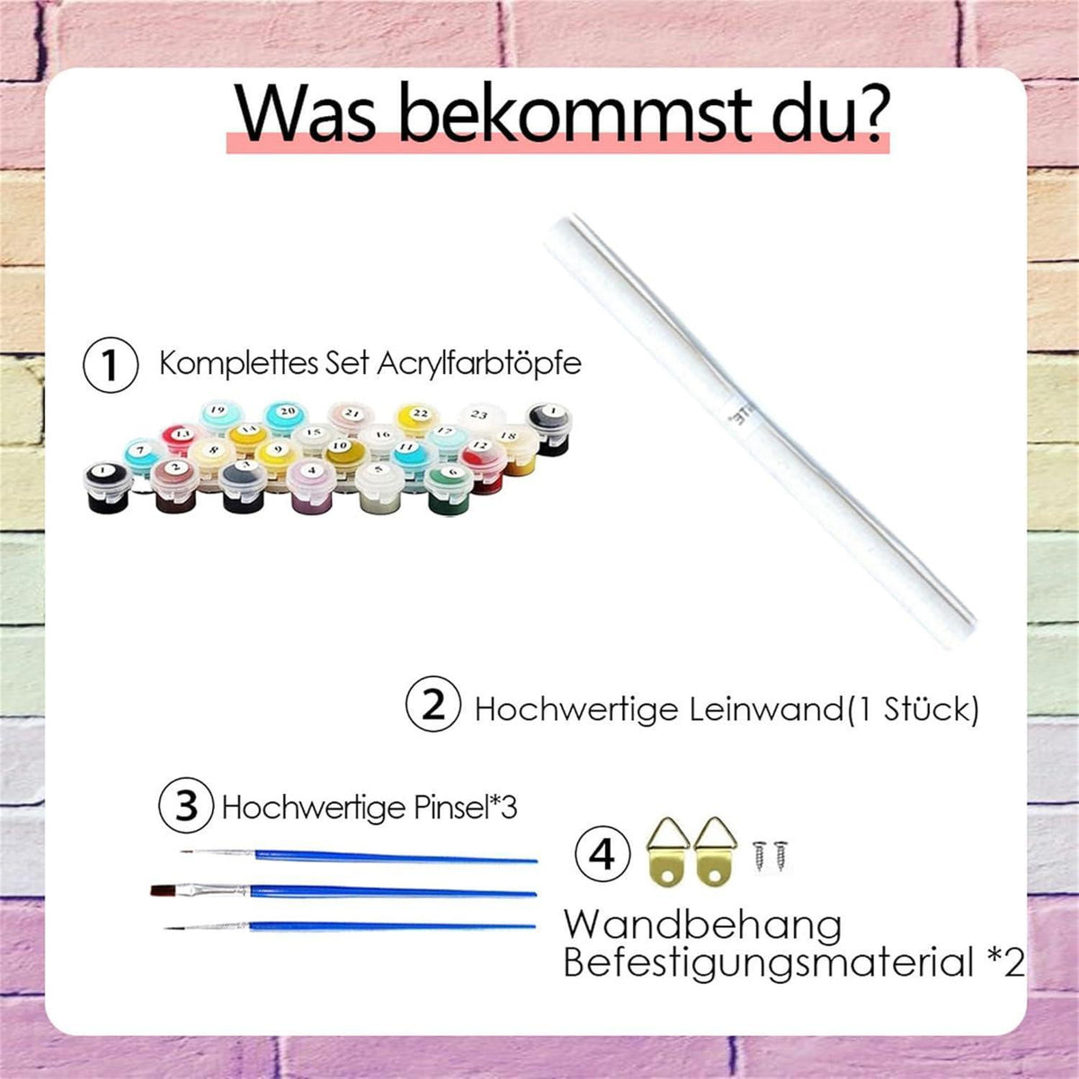 Malen nach Zahlen für Erwachsene – Motiv älterer Mann