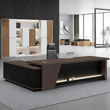 Moderner L-förmiger Schreibtisch mit Stauraum – Großer Bürotisch für Büro & Homeoffice