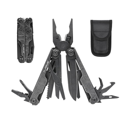 Multifunktionswerkzeug Zange mit Klappmesser & Holster – 20 in 1