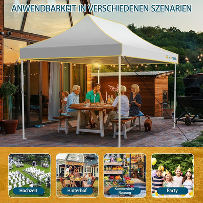 Faltpavillon 3x4,5m – Wasserdicht, Stabil & Winterfest