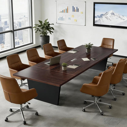 Moderner Konferenztisch 320x120cm – Stabiler Meetingtisch für Büro