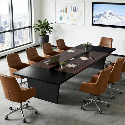 Moderner Konferenztisch 200x120cm – Stabiler Meetingtisch für Büro