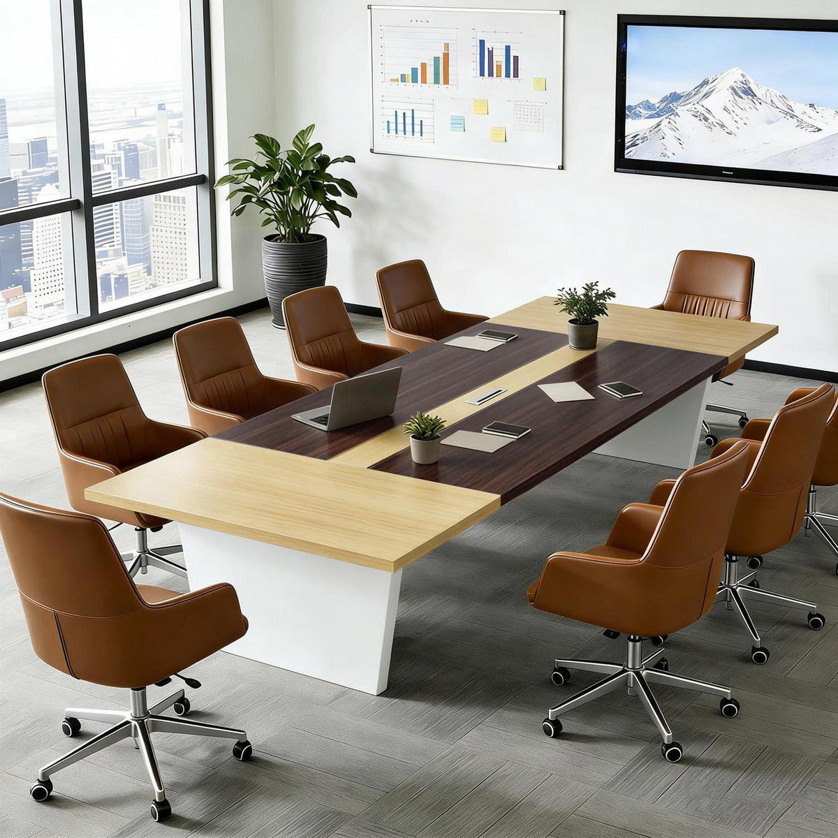Moderner Konferenztisch Groß – Besprechungstisch für Büro & Meeting
