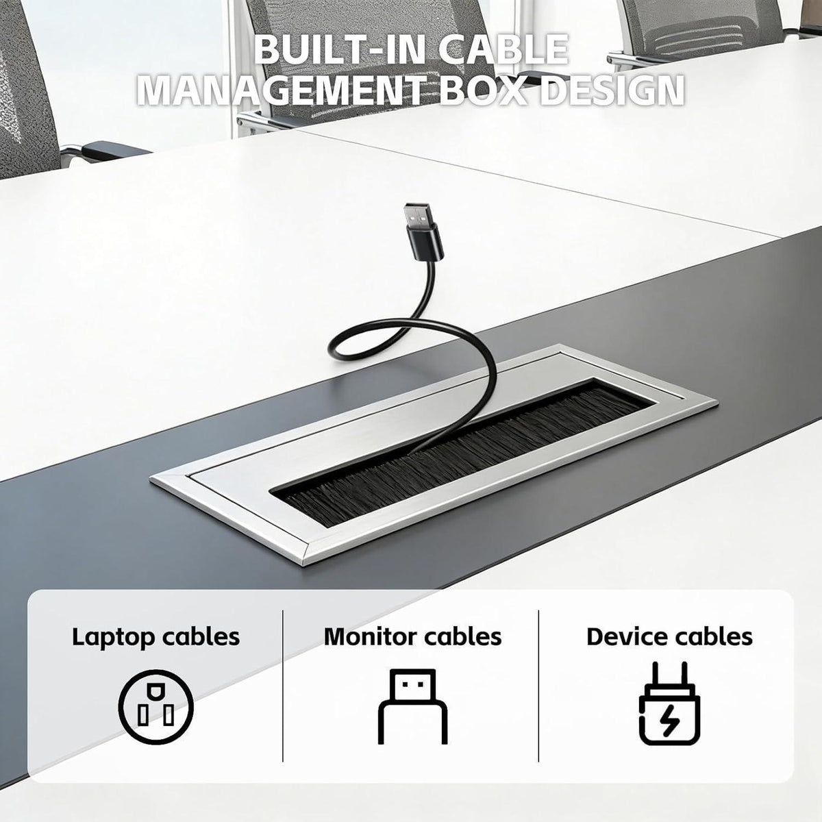 Moderner Konferenztisch 320x120x74cm – Stabiler Besprechungstisch für Büro