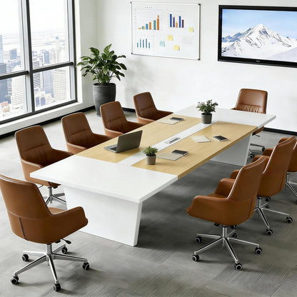 Moderner Konferenztisch 320x120cm – Stabiler Meetingtisch für Büro