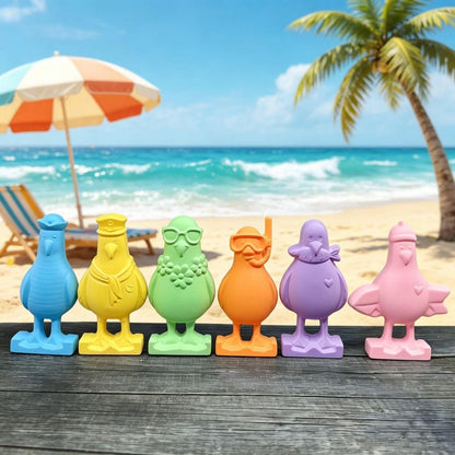 6x Möwe Silikonform Maritim – Gießformen für Kerzen & Seife