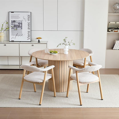 Küchenstuhl 4er Set, Moderne Polsterstühle mit Stoffbezug