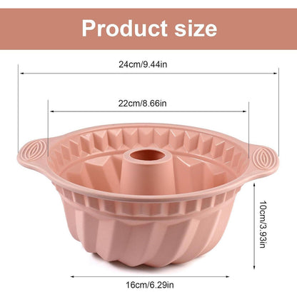 Silikon Gugelhupfform 24cm – Antihaft Backform für Kuchen & mehr