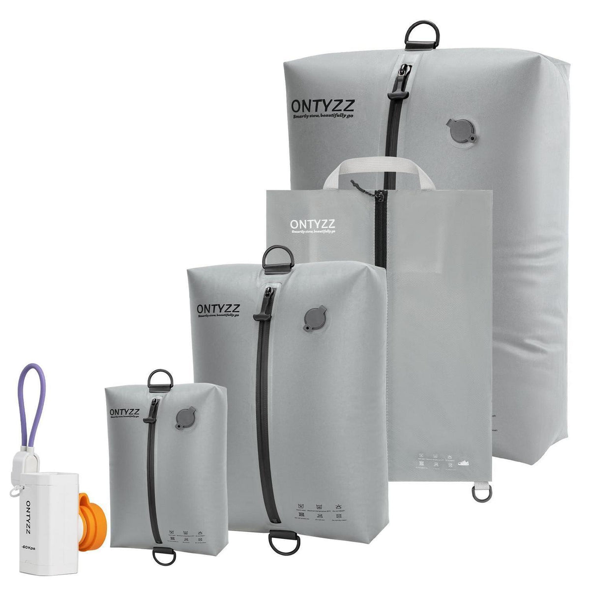 Koffer Organizer Set 4er Packwürfel & Vakuumbeutel TPU Wasserdicht