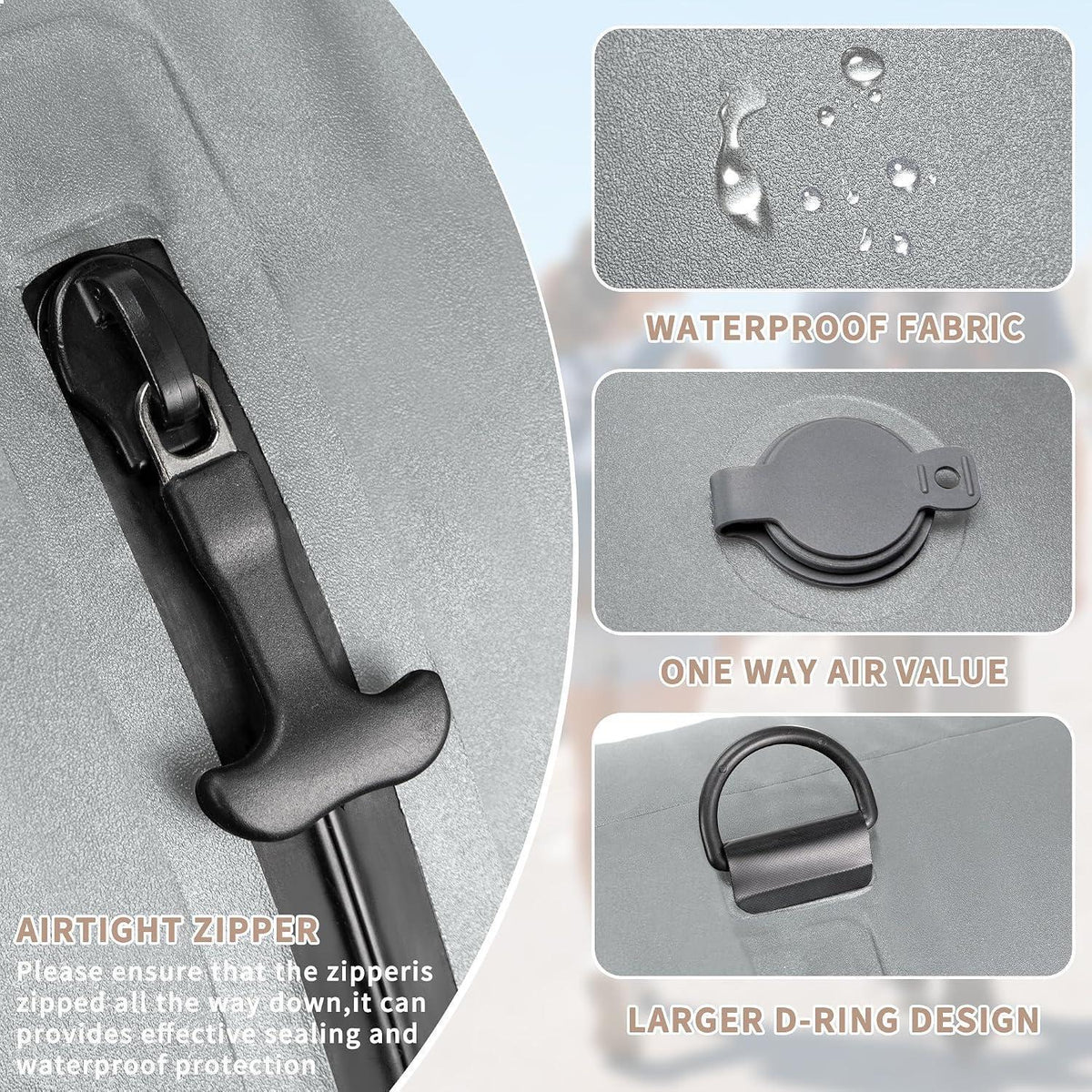 Koffer Organizer Set 4er Packwürfel & Vakuumbeutel TPU Wasserdicht