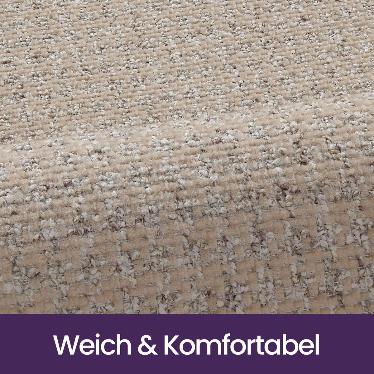 Rutschfeste Badematte 60x90 cm – Saugfähig & Schnelltrocknend Beige