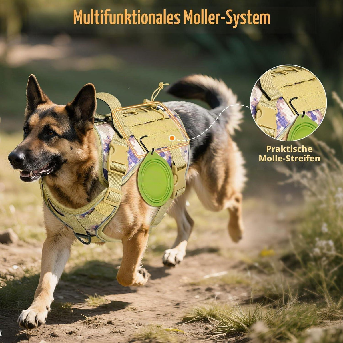 Taktisches Hundegeschirr für Training, Jagd & Outdoor – Größe L