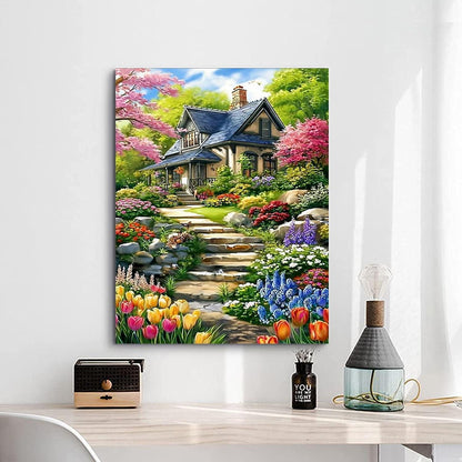 Malen nach Zahlen Erwachsene – Feld Landschaft DIY Set