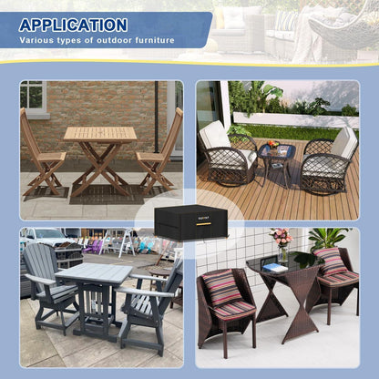 Winterabdeckung Gartentisch 120x70x74cm – Wasserdicht & Atmungsaktiv