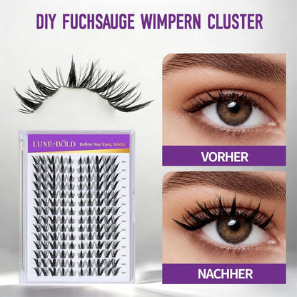 Fox Eye Wimpern Cluster Set – Wispy & Stachelig DIY