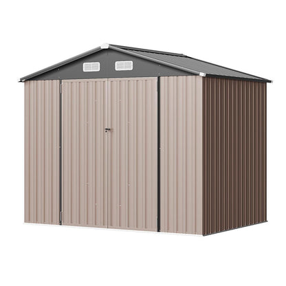 Großes Metallgerätehaus 235x171 cm – Wetterfest & Abschließbar