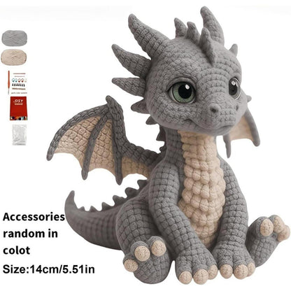 Drachen Häkelset für Anfänger mit Anleitung & Materialien