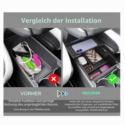 Kia EV3 Organizer Set 3-teilig – Ablage, Getränkehalter, Matte