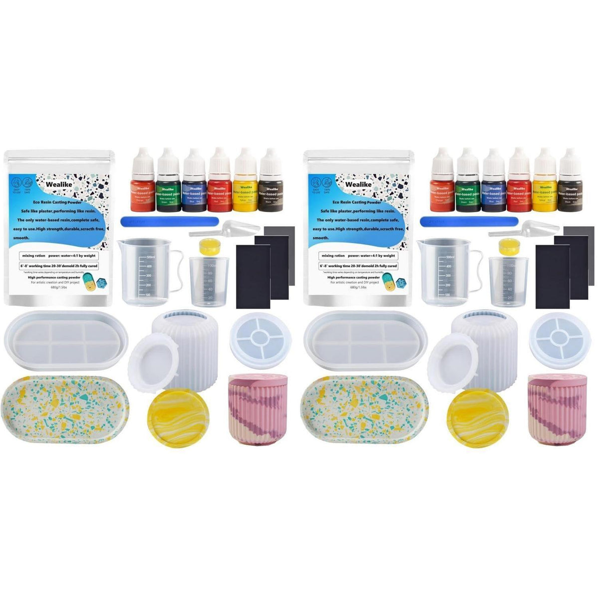 Gießpulver Starter Set für Keramik & DIY-Projekte