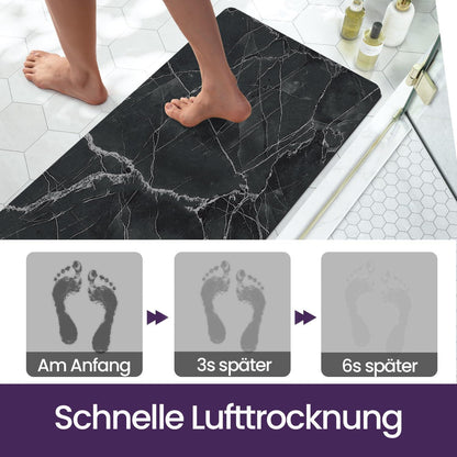 Rutschfeste Badematte 50x80 cm - Super Saugfähig & Schnelltrocknend