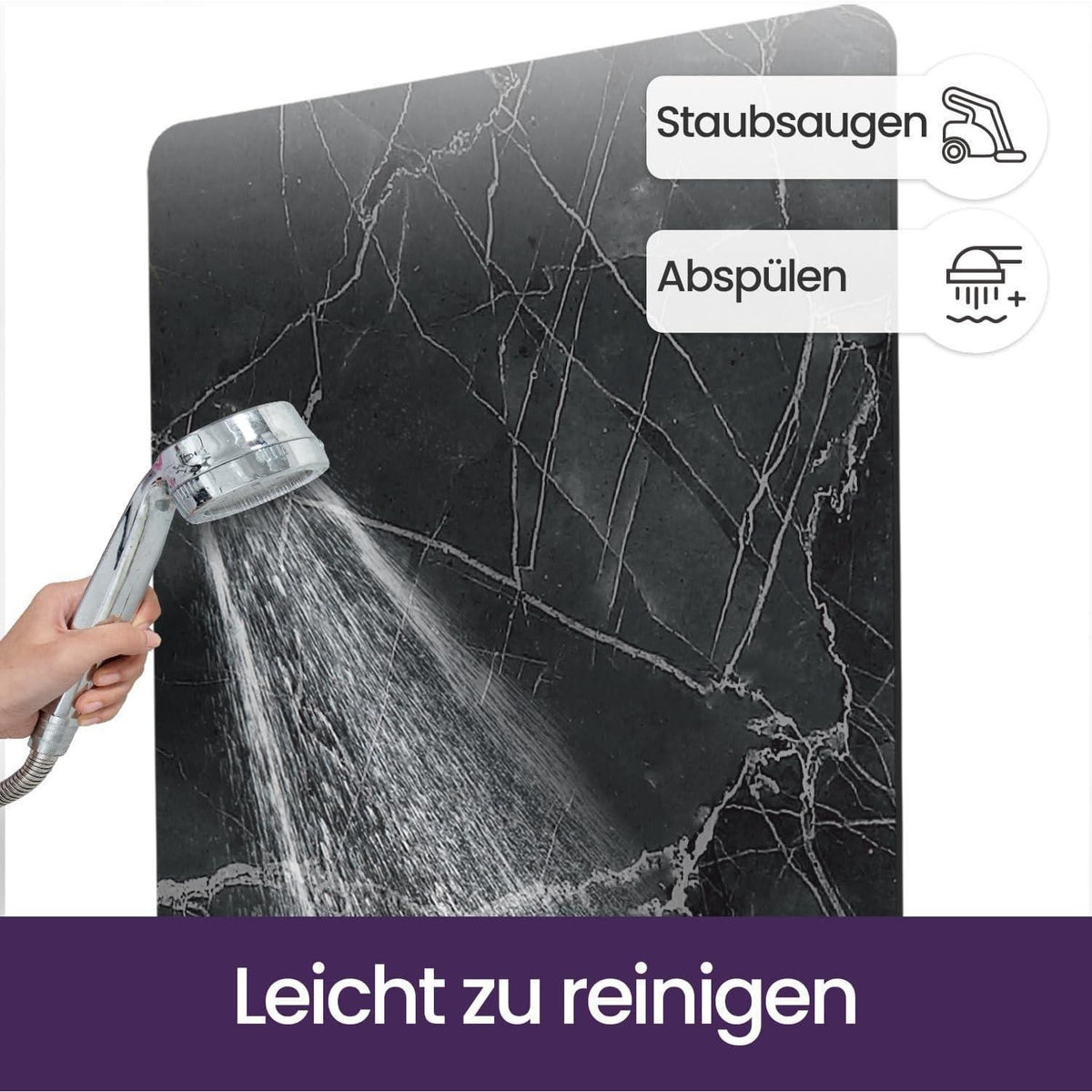 Rutschfeste Badematte 50x80 cm - Super Saugfähig & Schnelltrocknend