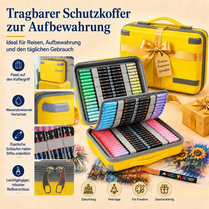 Acrylstifte Set 360 Farben – Wasserfest & Vielseitig