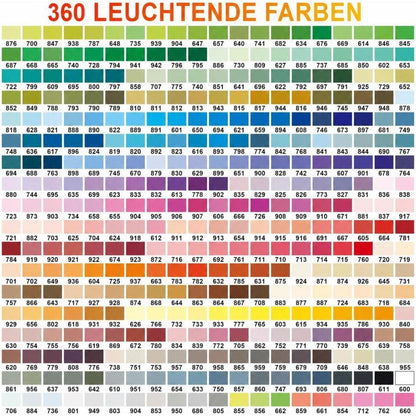 Acrylstifte Set 360 Farben – Wasserfest & Vielseitig
