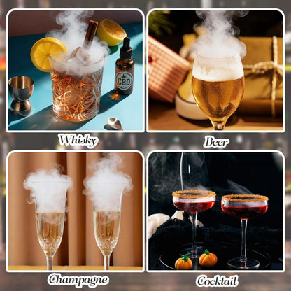 Whiskey Räucherset mit Fackel – Cocktail & Getränke Aromatisieren