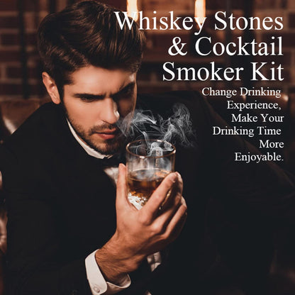 Whiskey Räucherset mit Fackel – Cocktail & Getränke Aromatisieren