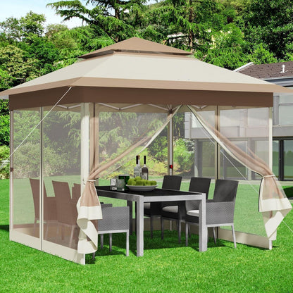 3x3m Pavillon mit Moskitonetzen – Wasserdicht & UV-Schutz