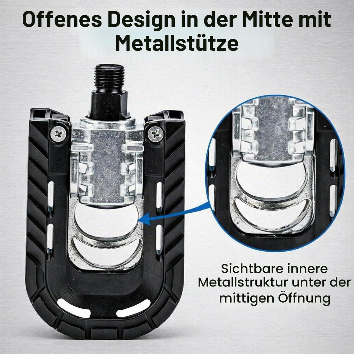 Fahrradpedale 2er-Set mit Reflektoren, rutschfest & CNC Aluminium