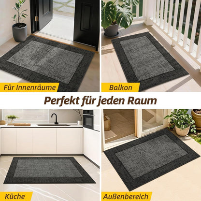 Waschbare Türmatte Grau – Rutschfest & Saugfähig 50x80cm