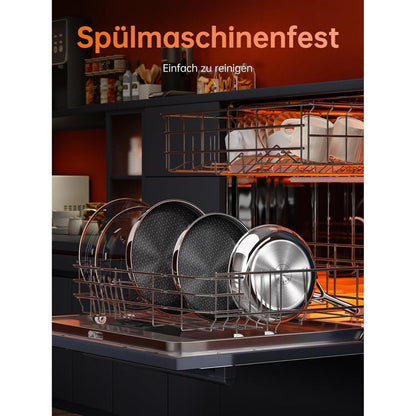 3-tlg. Pfannenset Antihaft Keramik 20/24/28 cm Induktion