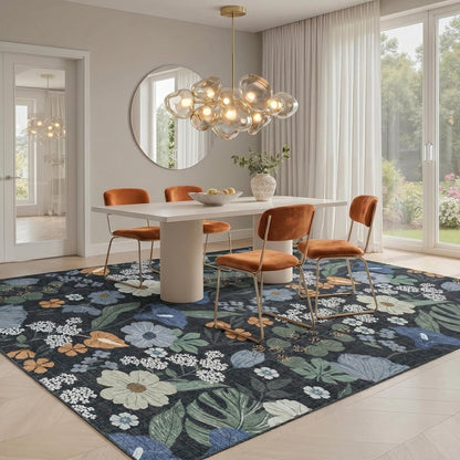 Waschbarer Boho Teppich 200x300 – Rutschfest & Kurzflor