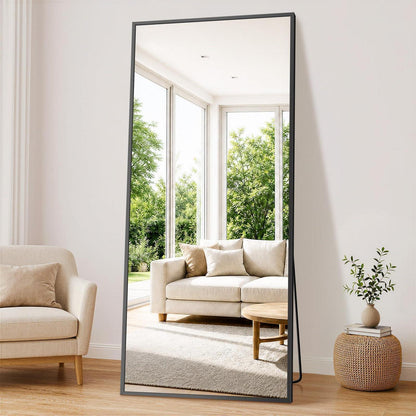 Ganzkörperspiegel 193x86cm – Standspiegel mit Aluminiumrahmen