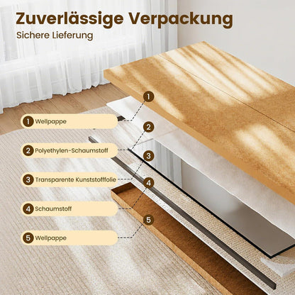Ganzkörperspiegel 163x53cm – Stand- & Wandspiegel mit Aluminiumrahmen
