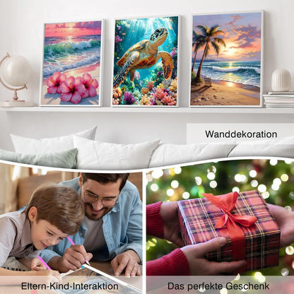 Diamond Painting Meerblick 3er Set - 5D Strandbild DIY