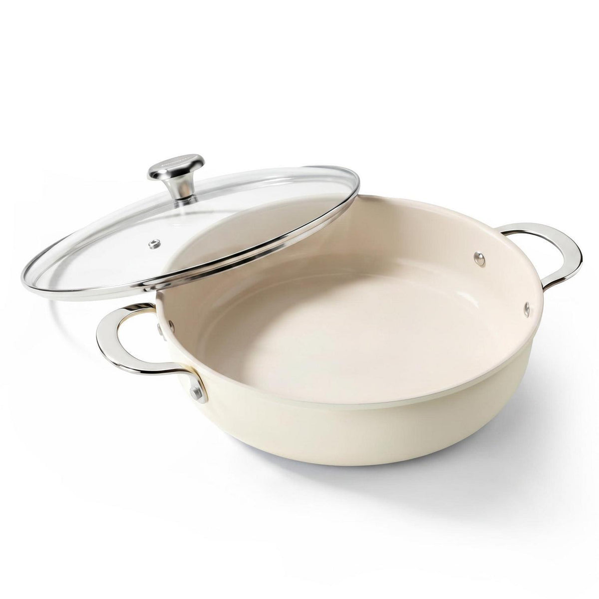 Schmorpfanne 28cm mit Deckel – Antihaft Keramik, 3,85L