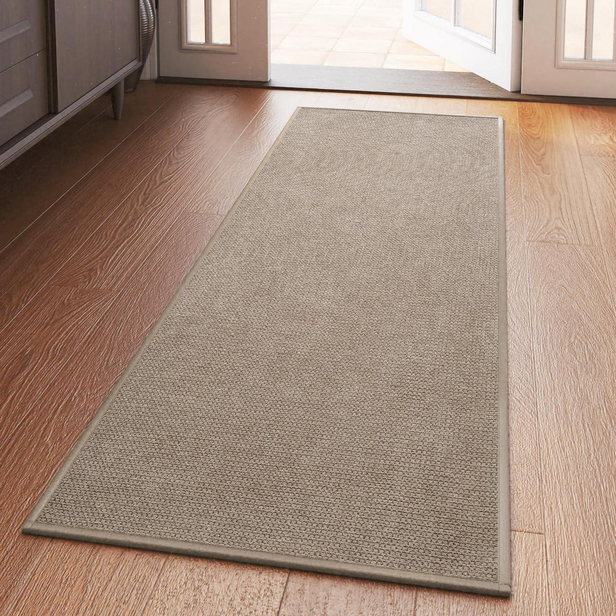 Waschbarer Küchenteppich rutschfest 50x150cm – Braun Küchenläufer