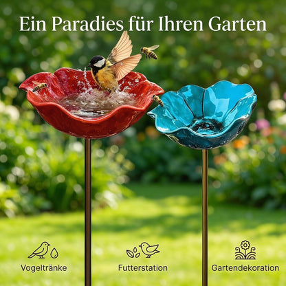 Vogeltränke Metall – Winterfest & Bienentränke für den Garten