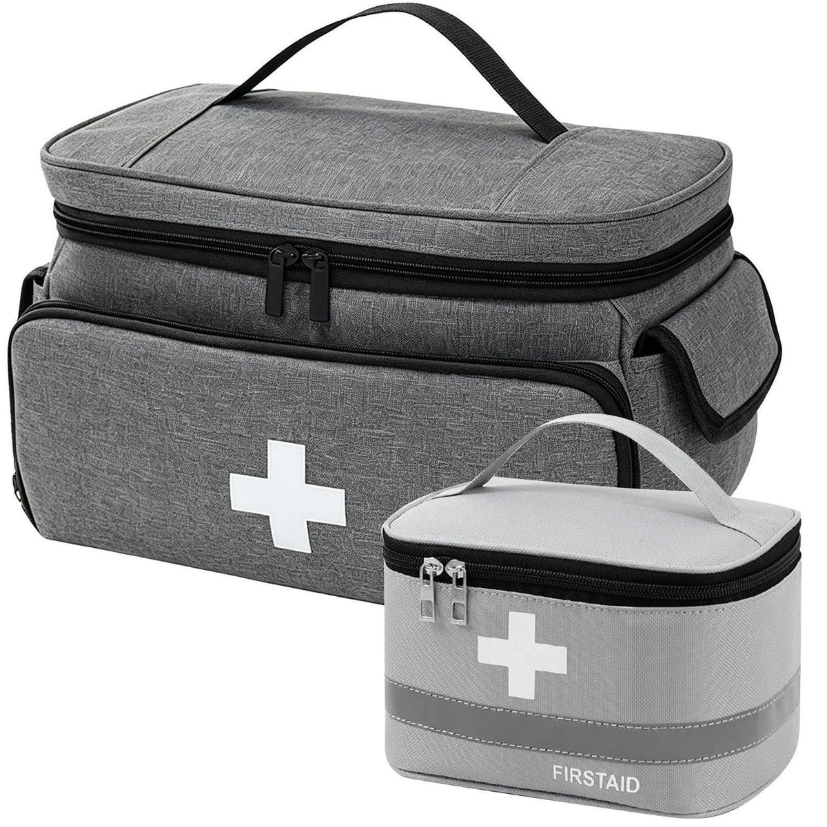 Medizintasche 2er Set – Erste-Hilfe-Beutel für Reisen & Zuhause