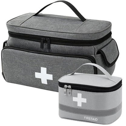 Medizintasche 2er Set – Erste-Hilfe-Beutel für Reisen & Zuhause