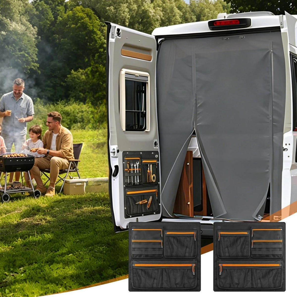 Heckklappen Organizer für Fiat Ducato 2006-2023 – 2er Set