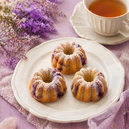 Mini Gugelhupfform Silikon 3er Set | 60 Mulden für Kuchen & Desserts