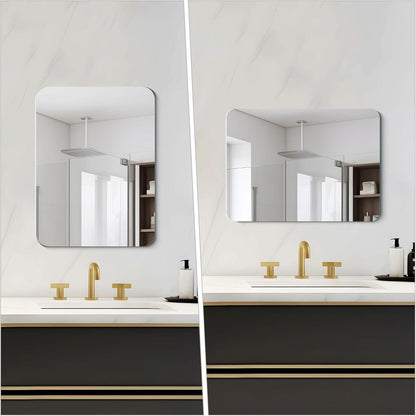Rechteckiger Wandspiegel 70x50cm & 90x75cm Rahmenlos