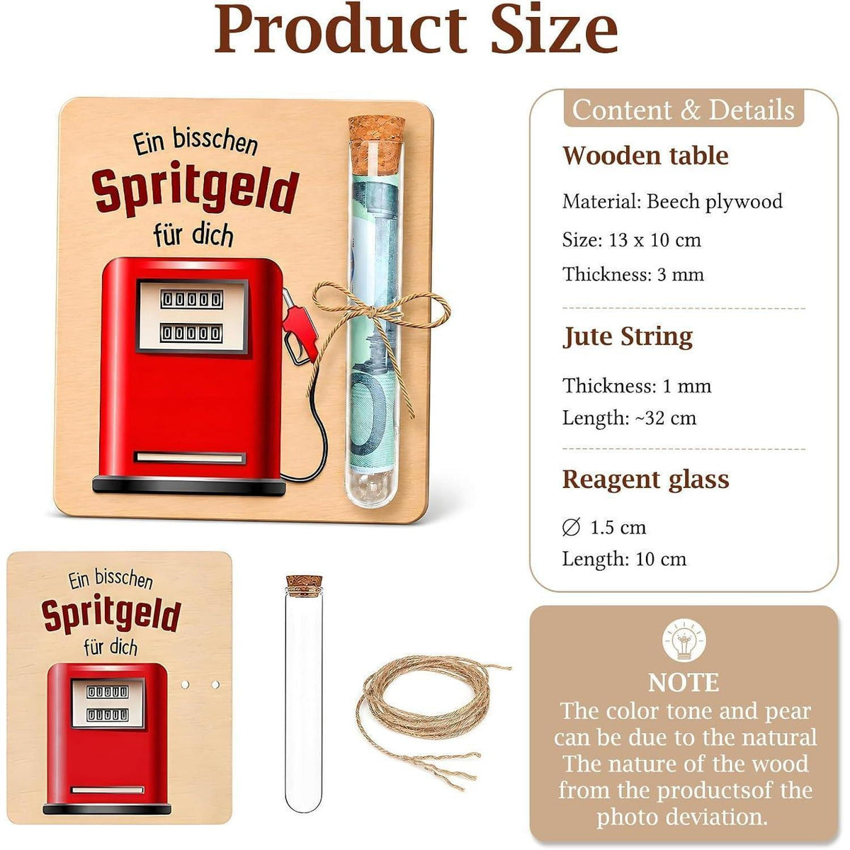 Führerschein Geschenkset mit Geld & Tankgutschein