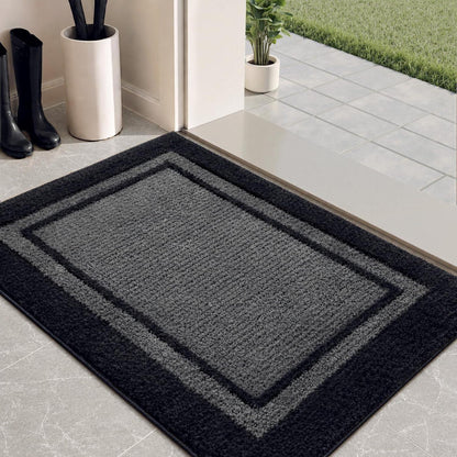 Fußmatte Innen rutschfest 60x90 cm – Schwarzgrau