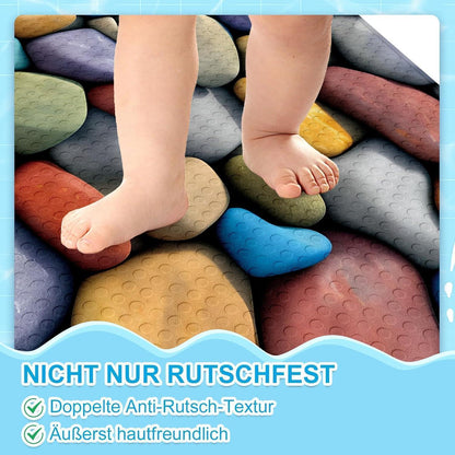 Rutschfeste Duschmatte Eckig 55x55 cm mit Saugnäpfen