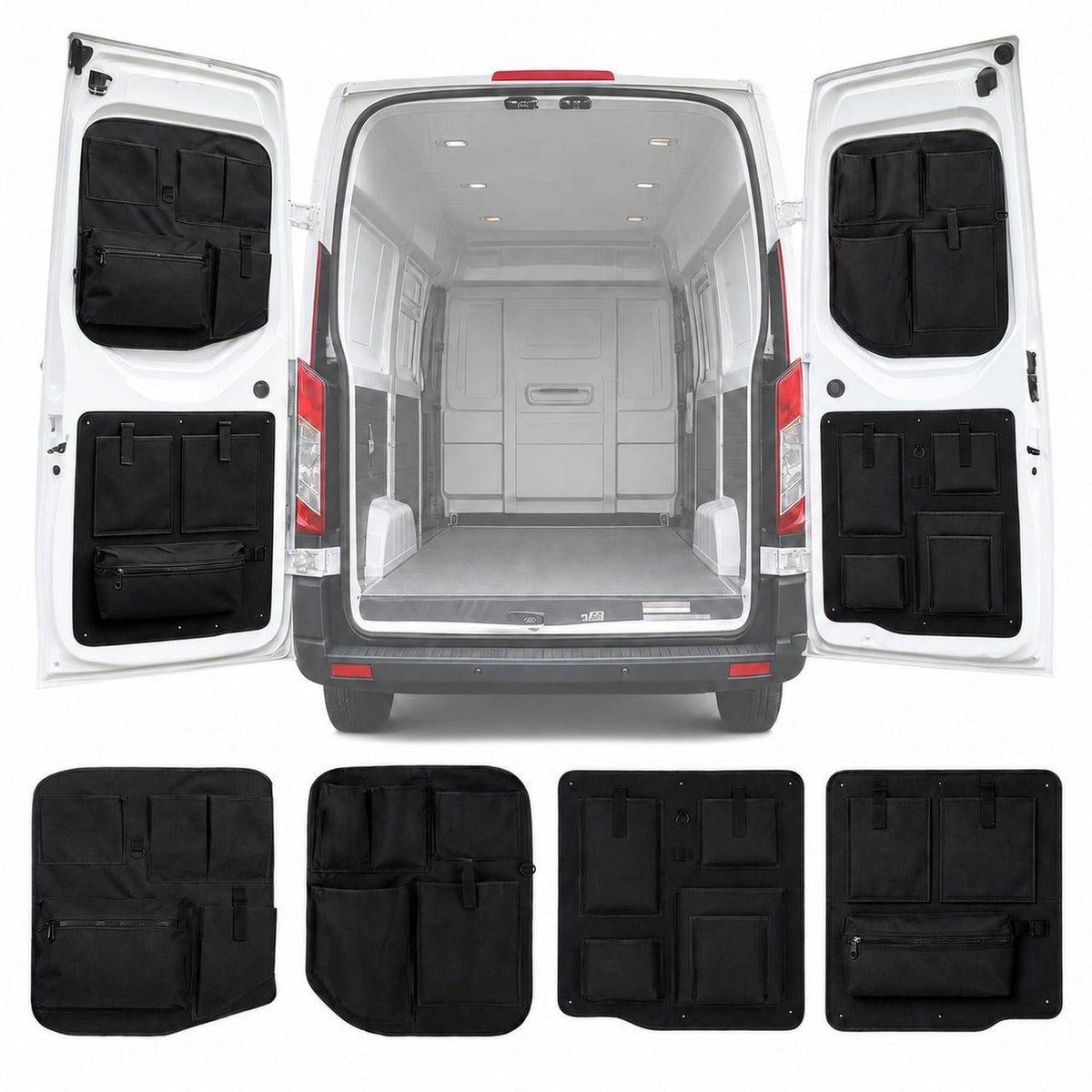 4er Set Kofferraumtaschen Ford Transit Custom 2012-2025